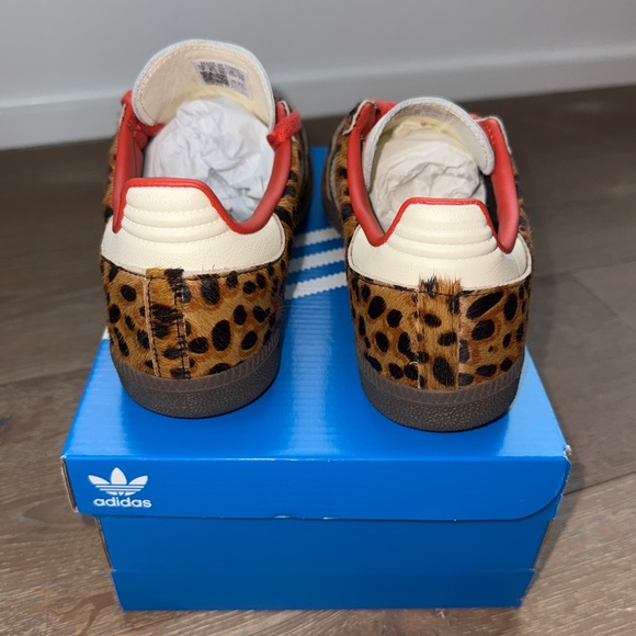 ADIDAS Women’s ‘OG Samba’ in Leopard/Cream/Orange - Picture 11 of 14
